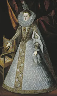 Philip Iii Prints: Portrait of Margarita of Austria (1584?1611)