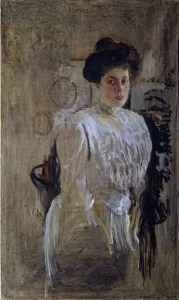Portrait of Margarita Kirillovna Morozova, nee Mamontova (1873-1958), 1910. Artist: Serov, Valentin Alexandrovich (1865-1911)