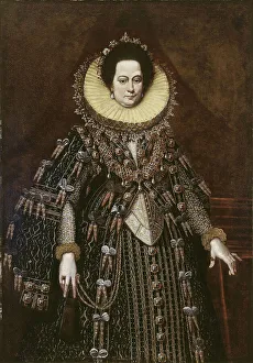 Parmese School Prints: Portrait of Margherita Aldobrandini (1588-1646)