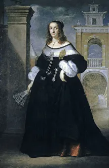Status Prints: Portrait of Margherita, Wife of Baldassare Vandergoes, 1655-60. Creator: Luigi Primo