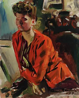 Portrait of Margit Rautala-Kaipainen, 1943. Creator: Emil Rautala