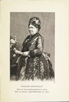 Boucicaut Prints: Portrait of Marguerite Boucicaut, née Guérin (1816-1887), 1892. Creator: Anonymous