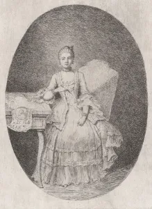 Portrait of Marguerite Le Comte, 1764. Creator: Claude Henri Watelet