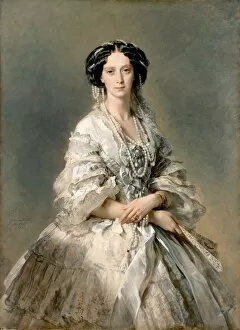Hesse Collection: Portrait of Maria Alexandrovna, 1857. Artist: Franz Xaver Winterhalter