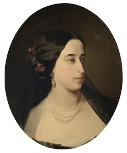 Portrait of Maria Alexandrovna Gartung (1832-1919), nee Pushkina