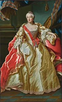 Portrait of Maria Anna Sophia of Saxony (1728-1797), Electress of Bavaria. Creator: Winter; Franz Joseph (1690-after 1768)