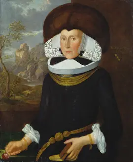 Affluent Prints: Portrait of Maria Barbara Peyer (1636-1693), 1683. Creator: Felix Meyer