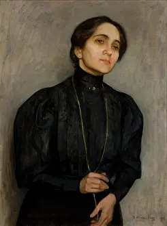 Translator Prints: Portrait of Maria Feldman, 1907. Creator: Samuel Hirszenberg