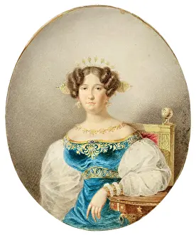 Briullov Prints: Portrait of Maria Isabella of Spain (1789-1848)