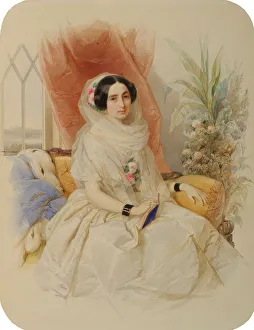Portrait of Maria Ivanovna Goncharova (1815-1859), nee Countess Meshcherskaya Portrait of Maria Ivanovna Goncharova (1815-1859), nee Countess Meshcherskaya
