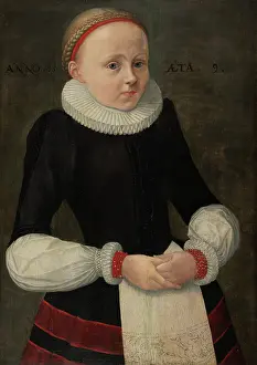 Fair Prints: Portrait of Maria Jacobina Volker, 1588. Creator: Unknown