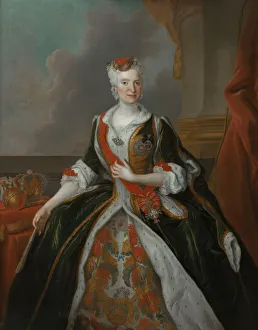 Silvestre Prints: Portrait of Maria Josepha of Austria (1699-1757). Artist: Silvestre, Louis de (1675-1760)