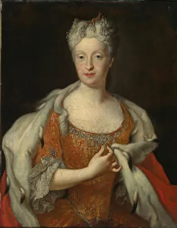 Portrait of Maria Josepha of Austria (1699-1757), 18th century. Creator: Silvestre, Louis de (1675-1760)