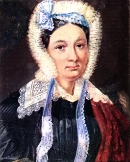 Decemberist Gallery: Portrait of Maria Kazimirovna Yushnevskaya (1790-1863), wife of Decembrist Alexander Yushnevsky