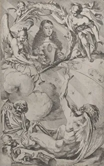 Etching And Engraving Prints: Portrait of Maria Luisa d Orleans (1662-1689), wife of Charles II of Spain, ca. 1689