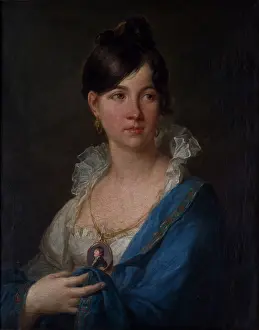 Neckline Prints: Portrait of Maria Magnuszewska, c1815. Creator: Franciszek Ksawery Lampi