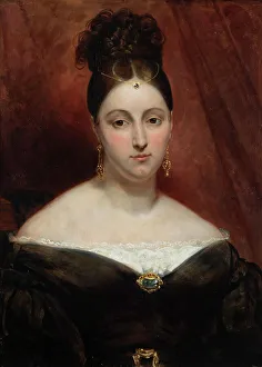 Wood Material Prints: Portrait de Maria Malibran, 1831. Creator: Ary Scheffer