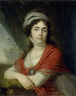 Borovikovsky Collection: Portrait of Maria (Marfa) Dmitrievna Dunina, nee Norova, 1799