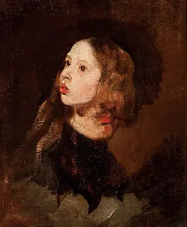 Anticipation Prints: Portrait of Maria Michalowska, c1853. Creator: Piotr Michalowski