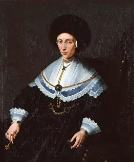 Shawl Prints: Portrait of Maria Salome von Stalburg (1602-1646)