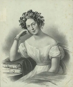 Borel Prints: Portrait of Maria Szymanowska (1789-1831). Creator: Borel, Pyotr Fyodorovich (1829-1898)