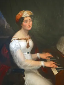 Portrait of Maria Szymanowska (1789-1831), c1825. Creator: Kokular, Alexander (1793-1846)