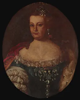 Portrait of Mariana Victoria (1718-1781), Queen of Portugal, 18th century. Creator: Anonymous