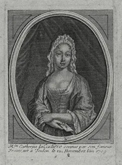 Witches Prints: Portrait of Marie Catherine Cadière (1709-1731). Creator: Anonymous