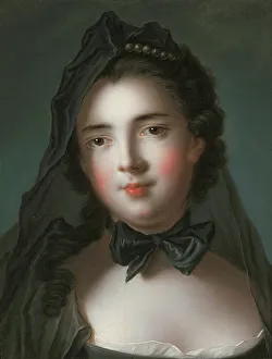 Nattier Prints: Portrait of Marie Charlotte de La Tour d'Auvergne