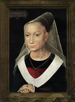 Hans Memling Gallery: Portrait of Marie, daughter of Willem Moreel, 1480. Creator: Hans Memling