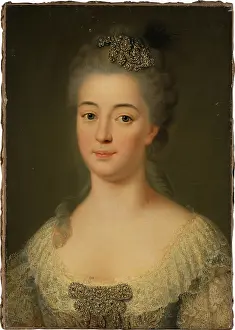 Neckline Prints: Portrait of Marie Friederike Caroline von Geispigheim