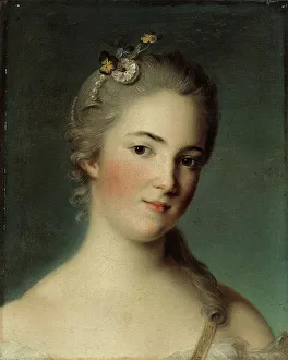 Nattier Jean Marc Prints: Portrait de Marie-Geneviève Boudrey. Creator: Jean-Marc Nattier