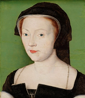 Corneille Prints: Portrait of Marie de Guise, after 1537. Creator: Corneille de Lyon