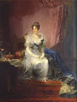 Bassinet Collection: Portrait of Marie-Louise of Austria (1791-1847), Duchess of Parma, 1837-1839