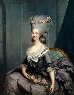 Portrait of Marie Louise of Savoy (1749-1792), Princess of Lamballe. Artist: Callet, Antoine-Francois (1741?1823)