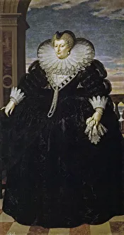 Portrait of Marie de Medici (1575-1642). Artist: Pourbus, Frans, the Younger (1569-1622)