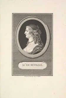 Augustin De Gallery: Portrait of Marie de Rabutin, Mise de Sevigne, 1802