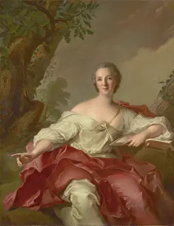 Nattier Prints: Portrait of Marie-Therese Geoffrin (1715-1791)