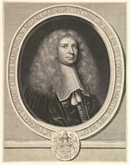 Pierre Collection: Portrait of the Marquis du Mesnilgarnier, 17th century. Creator: Pierre Lombart