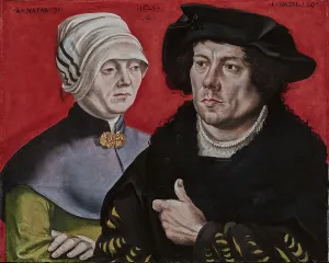 Thumbs Up Prints: Portrait of a married Couple, 1525. Creator: Gabriel Zehender