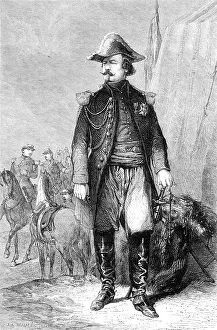Portrait of Marshal Canrobert, for the Gallery of Versailles, painted by M. Beaucé, 1860. Creator: Unknown