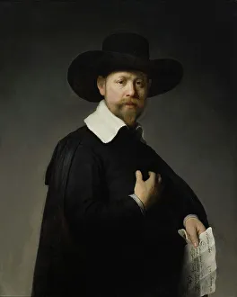 Papers Prints: Portrait of Marten Looten, 1632. Creator: Rembrandt Harmensz van Rijn