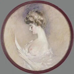 Negligee Prints: Portrait de Marthe Letellier, née Fourton, c1900. Creator: Paul Helleu