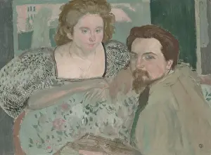 Nabis Prints: Portrait of Marthe and Maurice, 1896. Creator: Denis, Maurice (1870-1943)