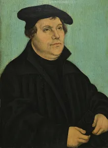 Martin Prints: Portrait of Martin Luther, 1532. Creator: Lucas Cranach the Elder