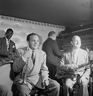 Portrait of Marty Marsala and Bud Freeman, 1938. Creator: William Paul Gottlieb