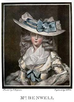 Images Dated 24th November 2007: Portrait of Mary Benwell, c1785, (1901). Artist: W Ward