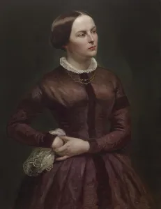 Centre Parting Prints: Portrait of Mary Buckler Woodville in Historical Costume