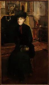 Je Blanche Prints: Portrait of Mary Cassat (1845-1926), painter, 1885. Creator: Jacques Emile Blanche