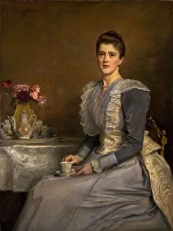 John Everett Prints: Portrait of Mary Endicott (d. 1957), Mrs Joseph Chamberlain, 1890-91